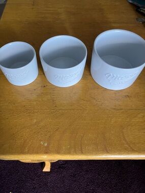 White Mason Mixing Bowl Set - 3 PC